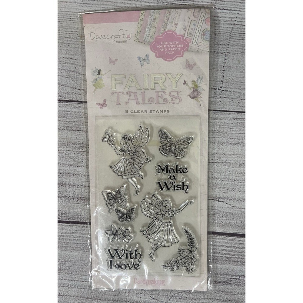 New Dovecraft Fairy Tales 9 Clear Photopolymer Stamps Cardmaking Scrapbooking
